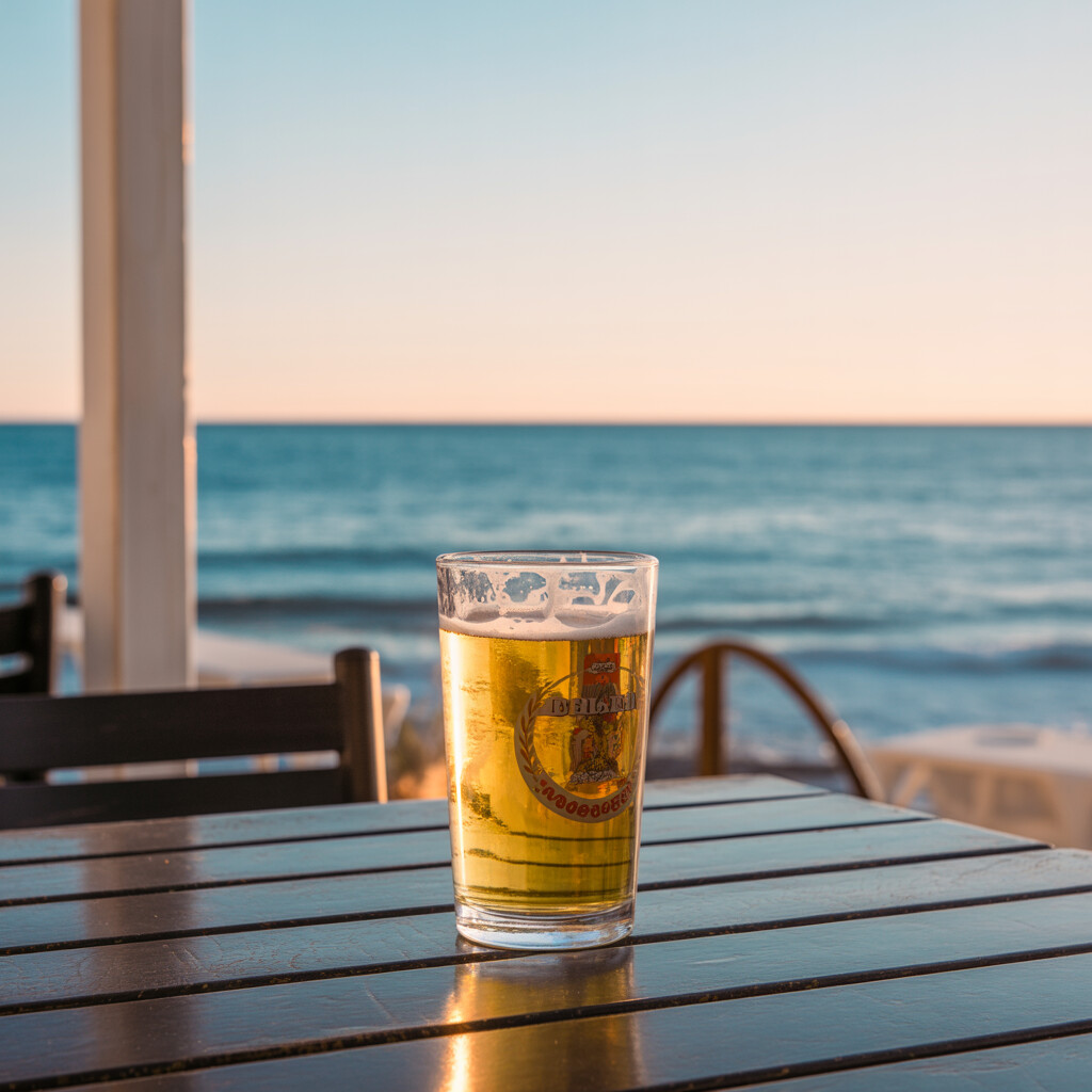 Terraza con vistas al mar en Pub Bocaccio
