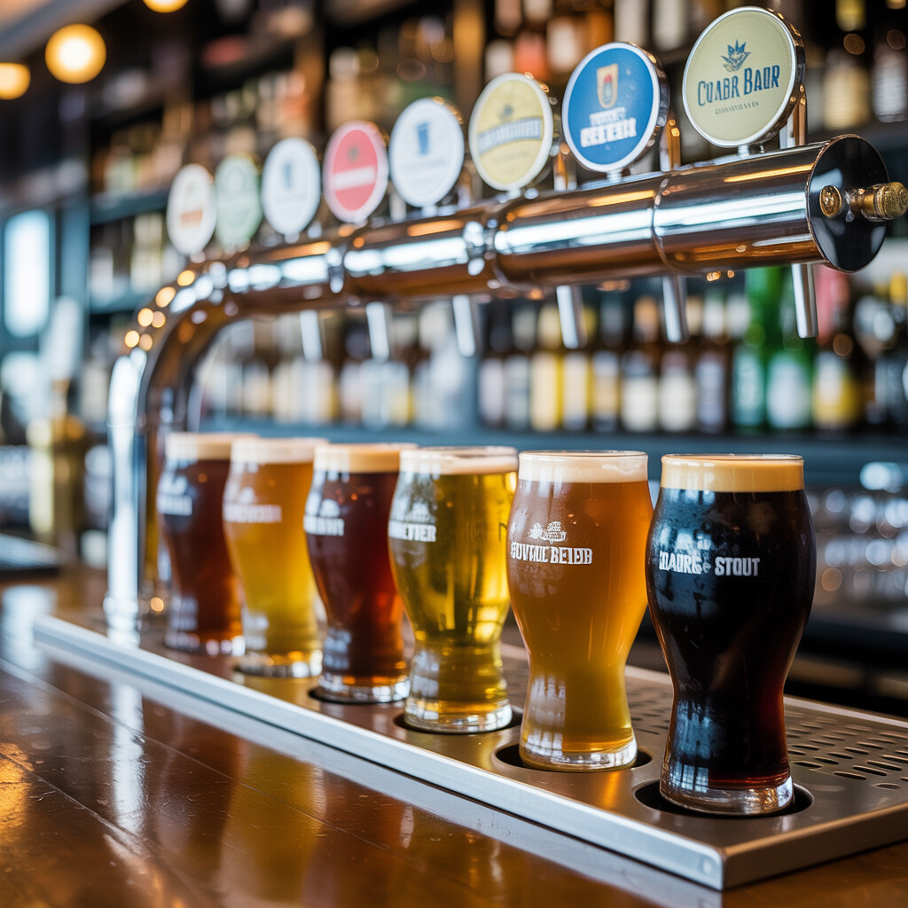 Selección de cervezas en Pub Bocaccio